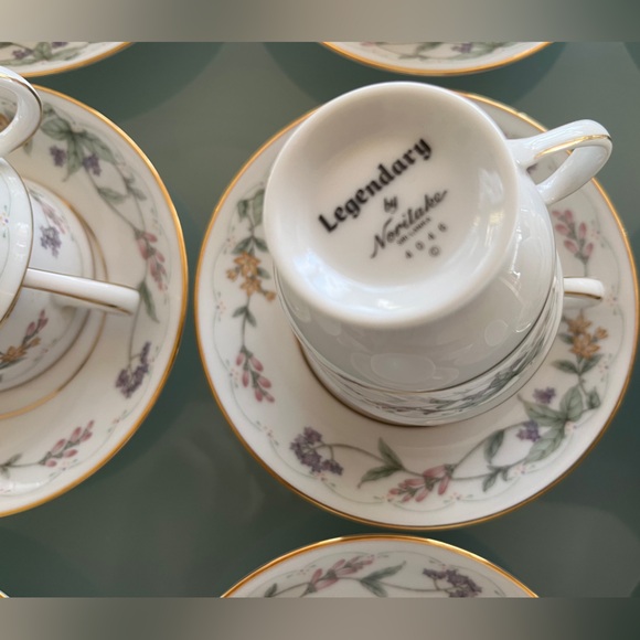 New Legendary By Noritake Bone China 4046 Springfield 24 Pc Espresso Cup Set - Picture 9 of 9